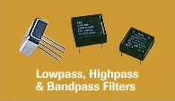 Lowpass, Highpass, Bandpass Filters