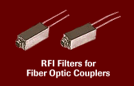 RF Filters for Fiber Optic Couplers
